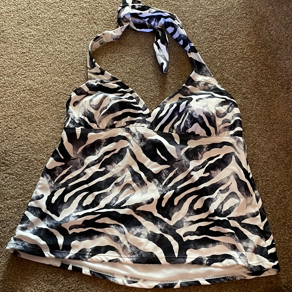 Zebra print tankini